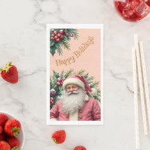 Kerstman Roze Vakantie