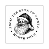 kerstman 	rubberstempel (Afrduk)