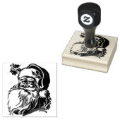  kerstman 	rubberstempel (Gestempeld)