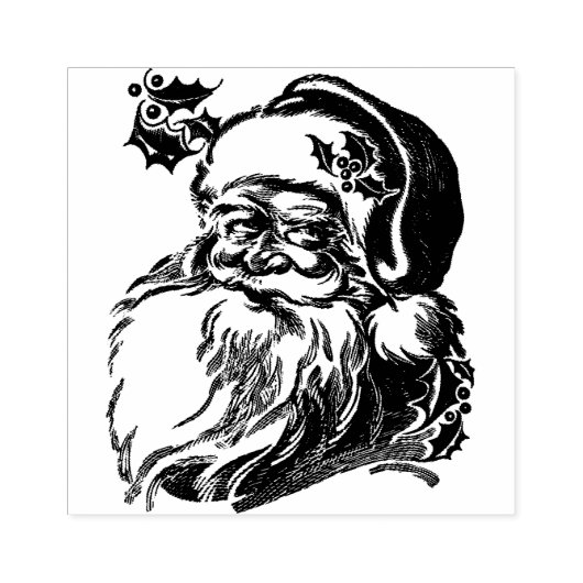  kerstman 	rubberstempel (Afrduk)