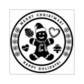 kerstman 	rubberstempel (Afrduk)