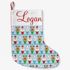 Kerstman, Rudolf en Snowman Kleine Kerstsok