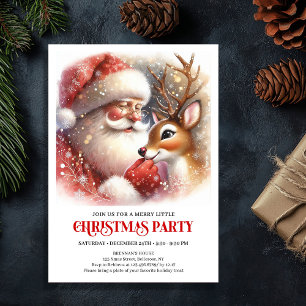 Kerstman Rudolph Vakantie Magie Gezellige Winter P Kaart