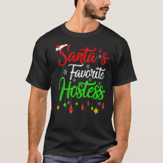 Kerstman S favoriete gastvrouw Kerstmis T-shirt