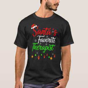 Kerstman S favoriete therapeut Kerstmis T-shirt
