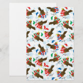 kerstman santa briefpapier (Voorkant / Achterkant)