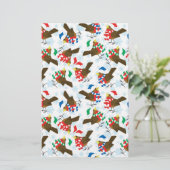 kerstman santa briefpapier (Staand voorkant)