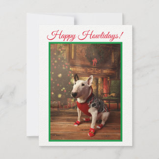 Kerstman Santa Jumper, Bull Terrier Kaart