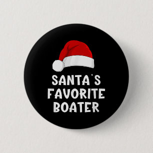 Kerstman Santas Favoriete Booter Grappige Pyjama B Ronde Button 5,7 Cm