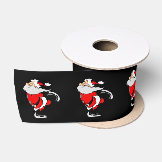 Kerstman Schaatsen Lint (Spoel)