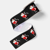 Kerstman Schaatsen Lint (Achterkant)