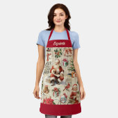  kerstman schort (Gedragen)