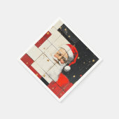  kerstman servet (Hoek)