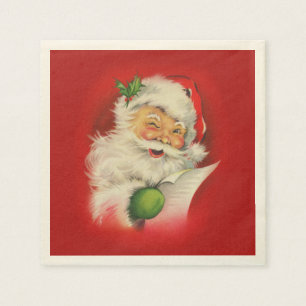 kerstman servetten