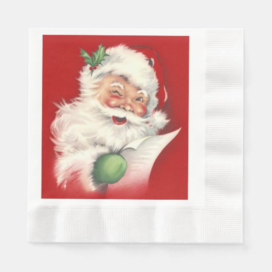  kerstman servetten (Voorkant)