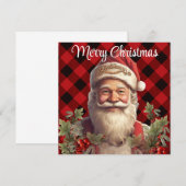 Kerstman Sint Nicolaas Kerstkaart Kaart (Voorkant / Achterkant)