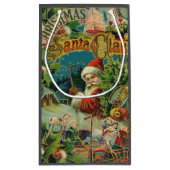 Kerstman Sinterklaas Antiek Kunst Klein Cadeauzakje (Achterkant)