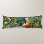 Kerstman Sinterklaas Antiek Kunst Lichaamskussen (Voorkant)