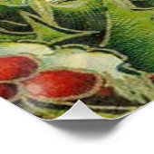 Kerstman Sinterklaas Antiek Kunst Perfect Poster (Hoek)