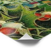 Kerstman Sinterklaas Antiek Kunst Perfect Poster (Hoek)