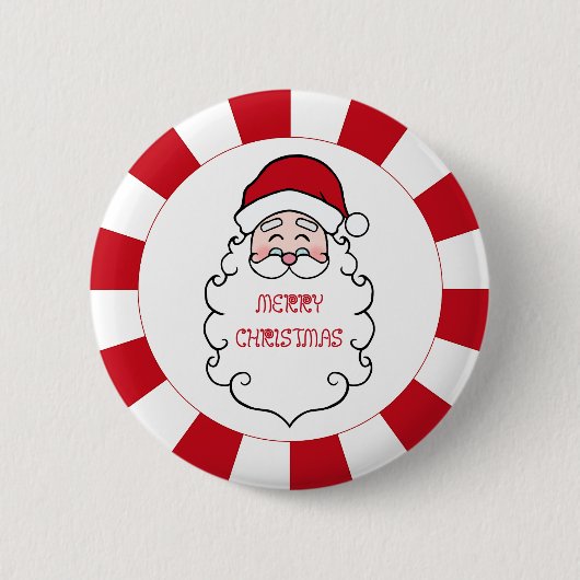Kerstman Sinterklaas Button Gift (Voorkant)