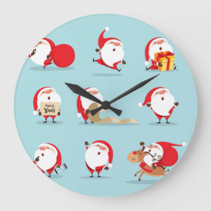 Kerstman Sinterklaas collectie. Grote Klok