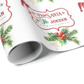 Kerstman Sinterklaas Express Levering Cadeaupapier (Rol Hoek)