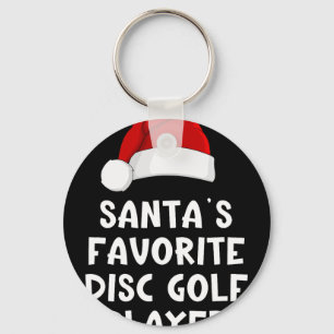 Kerstman Sinterklaas' Favoriete Discgolf Speler Py Sleutelhanger