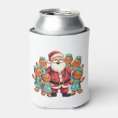 Kerstman Sinterklaas Gingerbread Nurses Blikjeskoeler (Blikje Voorkant)