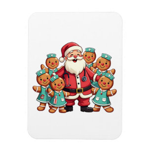 Kerstman Sinterklaas Gingerbread Nurses Magneet