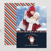 Kerstman Sinterklaas kerstfoto Feestdagenkaart (Voorkant / Achterkant)