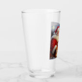 Kerstman Sinterklaas met Honden 1 Glas (Rechts)