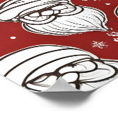 Kerstman Sinterklaas Poster (Hoek)