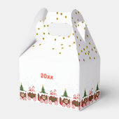 Kerstman Sinterklaas trein gunstbox Bedankdoosjes (Achterkant)