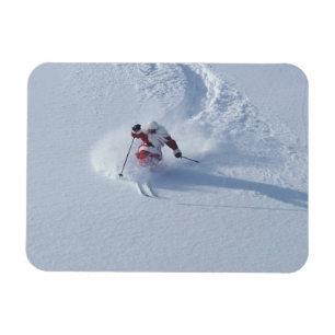 Kerstman skiën bij Snowbird Ski Resort, Wasatch Magneet