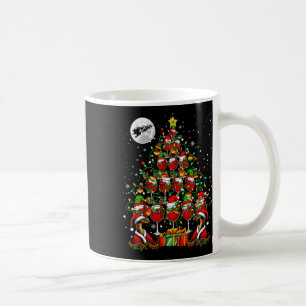 Kerstman Slangen en wijn Gles Kerstboom Drinker Koffiemok