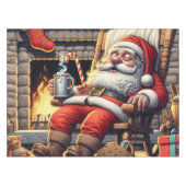 Kerstman slapen Kerstmis Tafelkleed (Voorkant (Horizontaal))