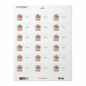 Kerstman slee etiket (Full Sheet)