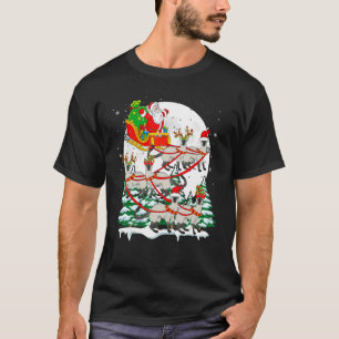 Kerstman slee rendier Siamese katten Kerstmis kat T-shirt