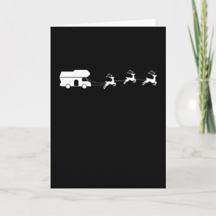 Kerstman Sleigh Motorhome Kerstcadeau Kaart