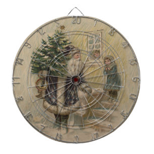 Kerstman Sneeuw Kerstboom Dartbord