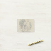 Kerstman Sneeuw Kerstboom Post-it® Notes (Op bureau)