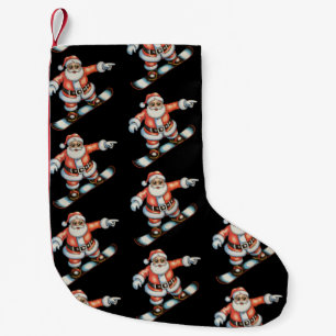 Kerstman Sneeuwboard Sneeuwsporter Kerst Familie Kleine Kerstsok