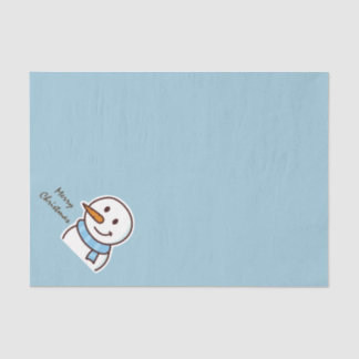 Kerstman Sneeuwpop Tissuepapier