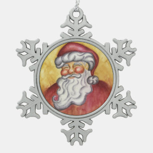 Kerstman Sneeuwvlok Kerstversiering Tin Sneeuwvlok Ornament