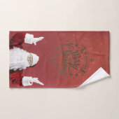 Kerstman,Sneeuwvlokken,Rood Bad Handdoek (Handdoek)