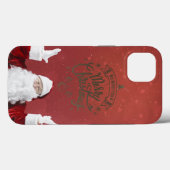 Kerstman,Sneeuwvlokken,Rood   Case-Mate iPhone Case (Achterkant (horizontaal))