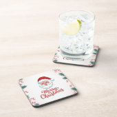 Kerstman Snoepstokken Plastic Onderzetter Set (Rechterzijde)
