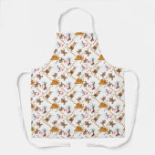 Kerstman, Snowman, Reindeer Kerstmis Schort (Voorkant)