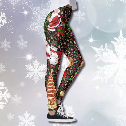 Kerstman Snowman Vrouwen Leggings